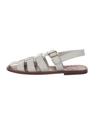 Pre-owned Grenson Leather Sandals In White