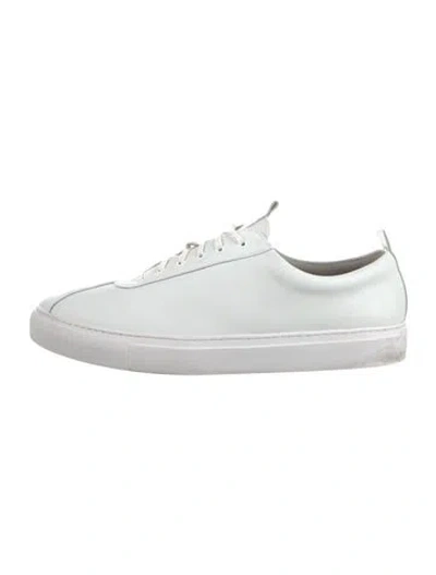 Pre-owned Grenson Leather Sneakers In White