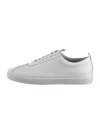 Pre-owned Grenson Leather Sneakers In White