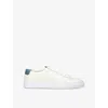 Grenson Mens  D-stock Recycled-leather Low-top Trainers In White