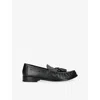 Grenson Mens  Omar Leather Loafers In Black