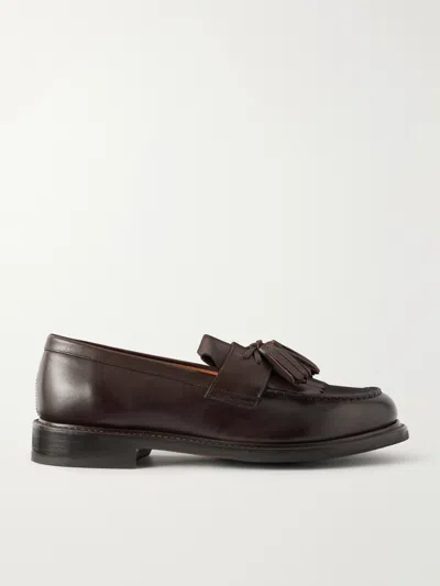 Grenson Morven Leather Loafers In Brown