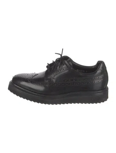 Pre-owned Grenson Patent Leather Oxfords In Black