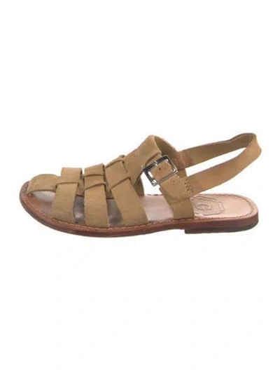 Pre-owned Grenson Suede Sandals In Neutral