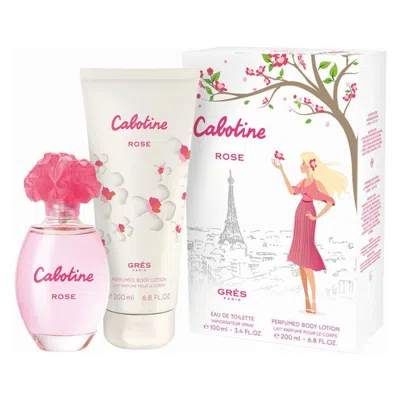 Gres Ladies Cabotine Rose Gift Set Fragrances 7640171192758 In Cherry / Green / Rose