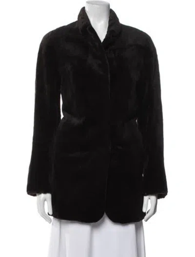 Pre-owned Gres Mink Fur Coat In Brown