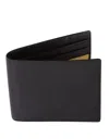 Gresham Blake Men's All Black Leather Wallet In Black