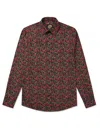 Gresham Blake Men's Black / Red Chilli Pepper Shirt In Black/red