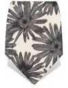 Gresham Blake Men's Black / White Black Daisy Tie In Multi
