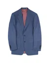 Gresham Blake Men's Blue / Brown Blue & Brown Gingham Jacket In Multi