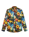 Gresham Blake Men's Bright Flowers Silk Shirt