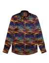 Gresham Blake Men's Garage At Dusk Silk Shirt