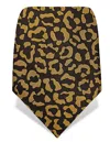 Gresham Blake Men's Gold & Brown Leopard Tie In Gold
