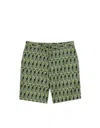 Gresham Blake Men's Graphic Gb Green Shorts