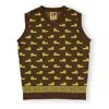 Gresham Blake Men's Green Geometric Cotton Tank Top In Green