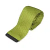 Gresham Blake Men's Green Skinny Knit Tie In Green