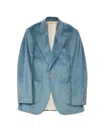 Gresham Blake Men's Light Blue Velvet Jacket