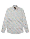 Gresham Blake Men's Neutrals Dove Stamp Shirt