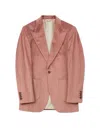 Gresham Blake Men's Pink / Purple Dusty Pink Velvet Jacket