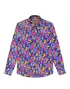 Gresham Blake Men's Ravers Silk Shirt In Multi