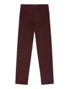 Gresham Blake Men's Red Burgundy Cotton Stretch Chino In Red