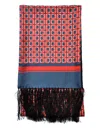 Gresham Blake Men's Red Scarlet Chain Scarf In Red