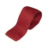 Gresham Blake Men's Rust Red Skinny Knit Tie In Red