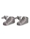 Gresham Blake Men's Silver Hightop Trainer Cufflinks