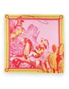 Gresham Blake Women's Pink / Purple / Yellow Rodeo Silk Scarf In Pink/purple/yellow