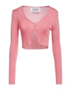 Greta Boldini Woman Cardigan Salmon Pink Size M Viscose