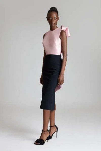 Greta Constantine Arla Midi Dress In Pink