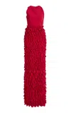 Greta Constantine Berkel Ruffled Gown In Pink