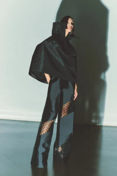 Greta Constantine Cape & Illusion Pants In Multi