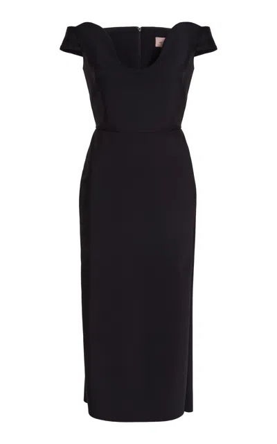 Greta Constantine Correa Scoop Dress In Black