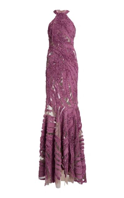 Greta Constantine Denoa Mesh Detailed Dress