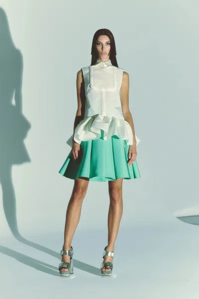 Greta Constantine Detailed Top & Skirt In Multi