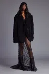 Greta Constantine Eorge Fur Coat In Black