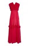 Greta Constantine Ilafew Floral Embellished Gown In Pink
