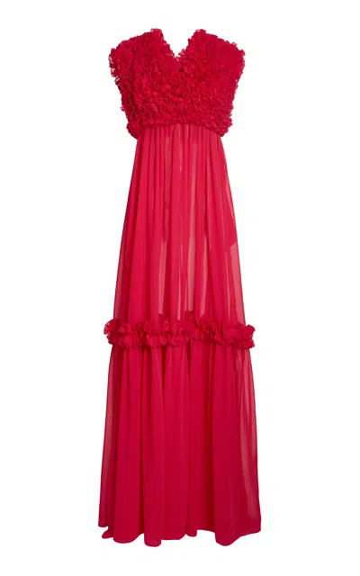 Greta Constantine Ilafew Floral Embellished Gown In Pink
