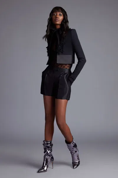 Greta Constantine Jacket, Top And Shorts In Black