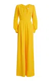 Greta Constantine Jacobsen Puffed Sleeve Jumpsuit In Yellow