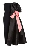 Greta Constantine Ligorio Oversized Ribbon Midi Dress In Multi