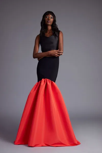 Greta Constantine Loria -gown In Red