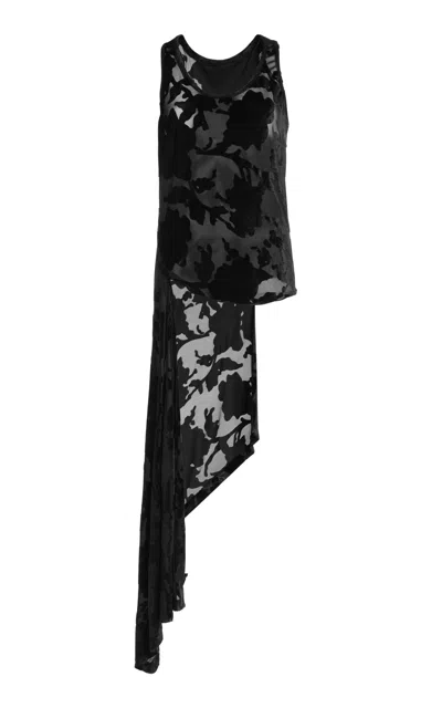 Greta Constantine Magda Floral Sash Detailed Top In Black