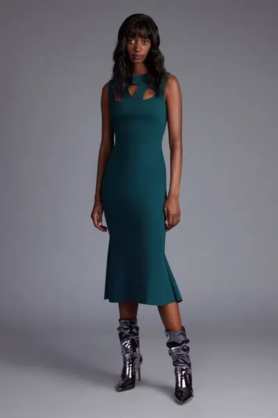 Greta Constantine Onrad Midi Dress In Green