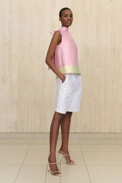 Greta Constantine Quiven Top With Diego Shorts