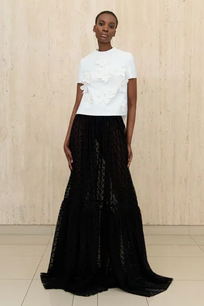 Greta Constantine Rembrandt Top With Keele Skirt In Black