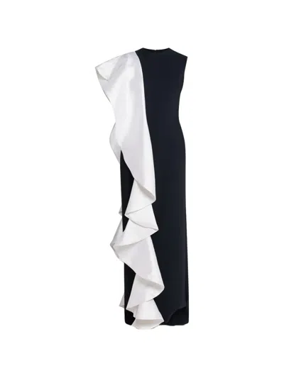 Greta Constantine Ruffled Eglinton Dress In Multi