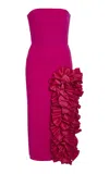 Greta Constantine Segros Strapless Slip Dress In Pink
