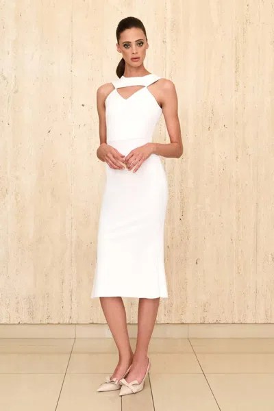 Greta Constantine Sleeveless Lient Dress In Multi